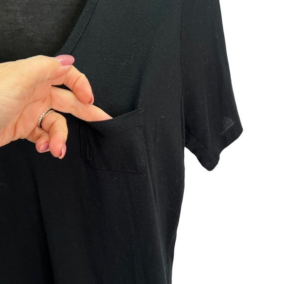 Aritzia Wilfred🖤LIBRE T-Shirt V-Neck Black XS - Picture 7 of 11